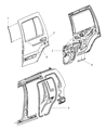 2005 Jeep Liberty Door Seal Diagram - 5GU13XXXAN