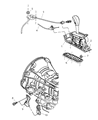 Jeep Liberty Automatic Transmission Shift Levers Diagram - 52104312AE