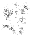 Dodge Stratus Engine Mount Diagram - 4593338AC