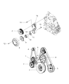 Dodge Alternator Pulley Diagram - 5183490AA