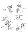Chrysler Sebring Engine Mount Diagram - 4578001AA