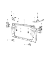 Jeep Cherokee Radiator Support Diagram - 68438625AA