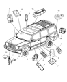 Jeep Commander Mirror Switch Diagram - 56040536AF