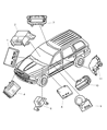 Dodge Durango Air Bag Control Module Diagram - 56043138AB