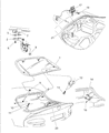 1993 Dodge Viper Trunk Lid Latch Diagram - 5245886