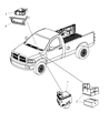 Dodge Ram 1500 ABS Control Module Diagram - 68068752AA