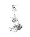 Jeep Gladiator Automatic Transmission Shift Levers Diagram - 4670714AB