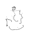 Dodge Magnum Power Steering Hose Diagram - 4782951AD