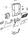 Ram Steering Column Cover Diagram - 1WQ351L1AD