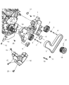 2007 Dodge Nitro Timing Cover Diagram - 4892265AA