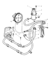 Jeep Power Steering Cooler Diagram - 52088931AG
