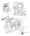 Jeep Commander Door Lock Actuator Diagram - 55369091AB