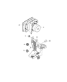 Jeep Renegade ABS Control Module Diagram - 68287547AA
