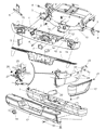 2007 Dodge Ram 2500 Bumper Diagram - 55077107AJ