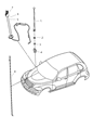 Chrysler PT Cruiser Antenna Diagram - 4671868AE