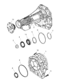 Jeep Commander Automatic Transmission Output Shaft Seal Diagram - 68024699AA