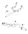Dodge Nitro Catalytic Converter Diagram - 68052257AA