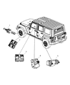 Jeep Wrangler Power Window Switch Diagram - 4602675AA