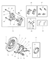 2005 Chrysler Sebring Brake Pad Diagram - V2013580