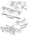 2008 Dodge Ram 3500 Bumper Diagram - 68004420AA