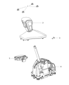 Ram Automatic Transmission Shifter Diagram - 68483906AA