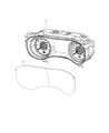 Dodge Charger Speedometer Diagram - 68351447AB