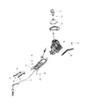 Jeep Compass Shift Knob Diagram - 6MZ67XSAAA