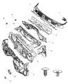 Ram Dash Panels Diagram - 68204728AB