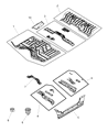 2020 Ram 3500 Rear Crossmember Diagram - 68137955AB