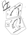 Dodge Caliber Door Seal Diagram - 5074152AE