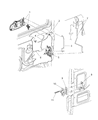 2000 Dodge Durango Door Handle Diagram - 55257435AC