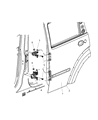 Dodge Nitro Door Hinge Diagram - 55360918AD