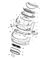 Chrysler License Plate Diagram - 68234440AA