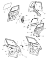 Chrysler PT Cruiser Door Seal Diagram - 4724783AF