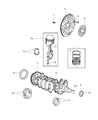 Chrysler PT Cruiser Piston Diagram - 4884247AC