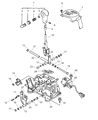 Chrysler Sebring Shift Knob Diagram - MR647709