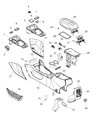 2020 Jeep Cherokee Armrest Diagram - 1WZ791S4AD