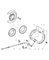 2004 Dodge Sprinter 3500 Parking Brake Shoe Diagram - 5103793AA