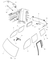 Jeep Liberty Window Run Diagram - 55373003AC