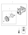 Jeep Compass A/C Compressor Diagram - 68284438AA