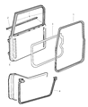 1998 Jeep Wrangler Weather Strip Diagram - 55176564