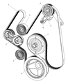 Dodge Ram 2500 A/C Clutch Diagram - 5183899AA