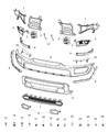 2017 Ram 1500 Bumper Diagram - 5SX96JSCAC