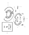 2005 Dodge Magnum Parking Brake Shoe Diagram - BHKP7302