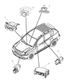 Jeep Compass Air Bag Control Module Diagram - 4896027AD