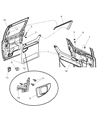 2005 Dodge Caravan Door Moldings Diagram - RT30BD5AB