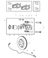 2009 Jeep Commander Wheel Bearing Diagram - 52111884AB