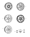 2010 Dodge Caliber Spare Wheel Diagram - 1DZ31DD5AB