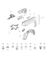 Jeep Fender Diagram - 68079929AA