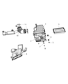 Chrysler Sebring Air Intake Coupling Diagram - 4891636AC